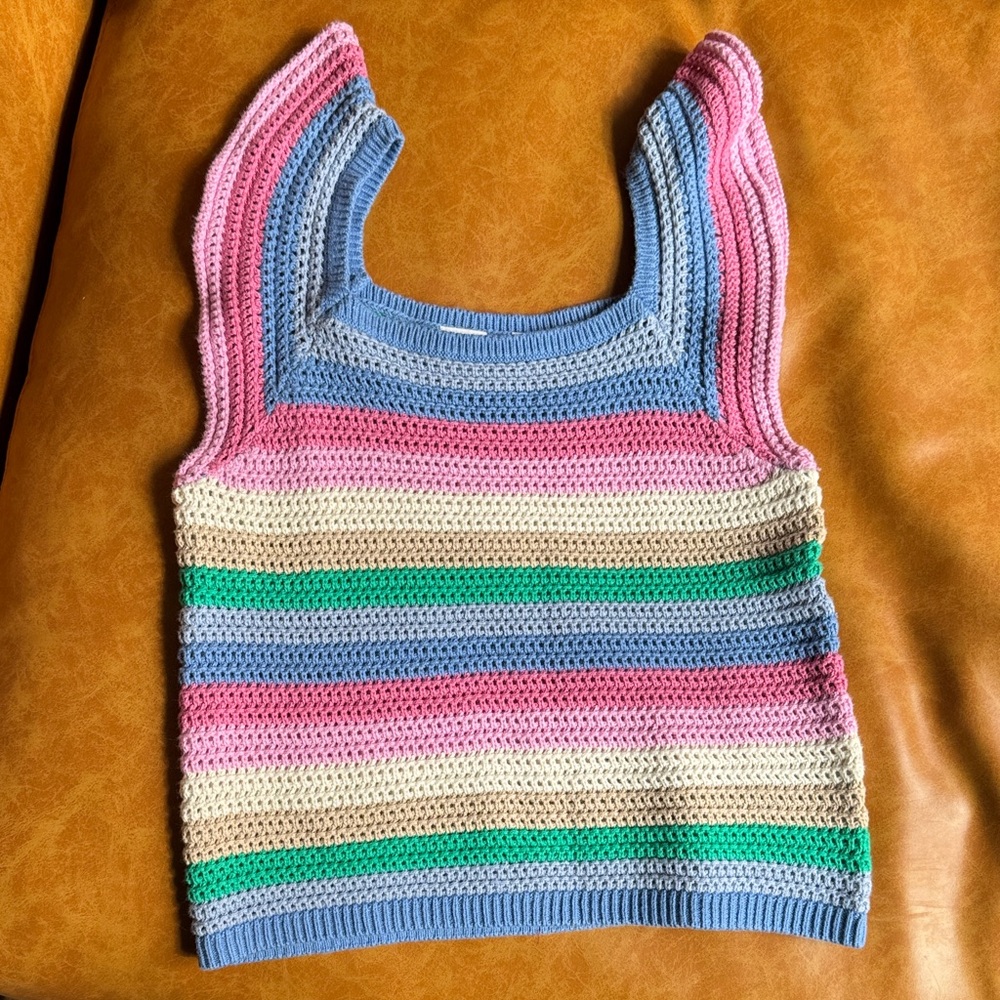 GAP Kids Multicolor Crochet Tank